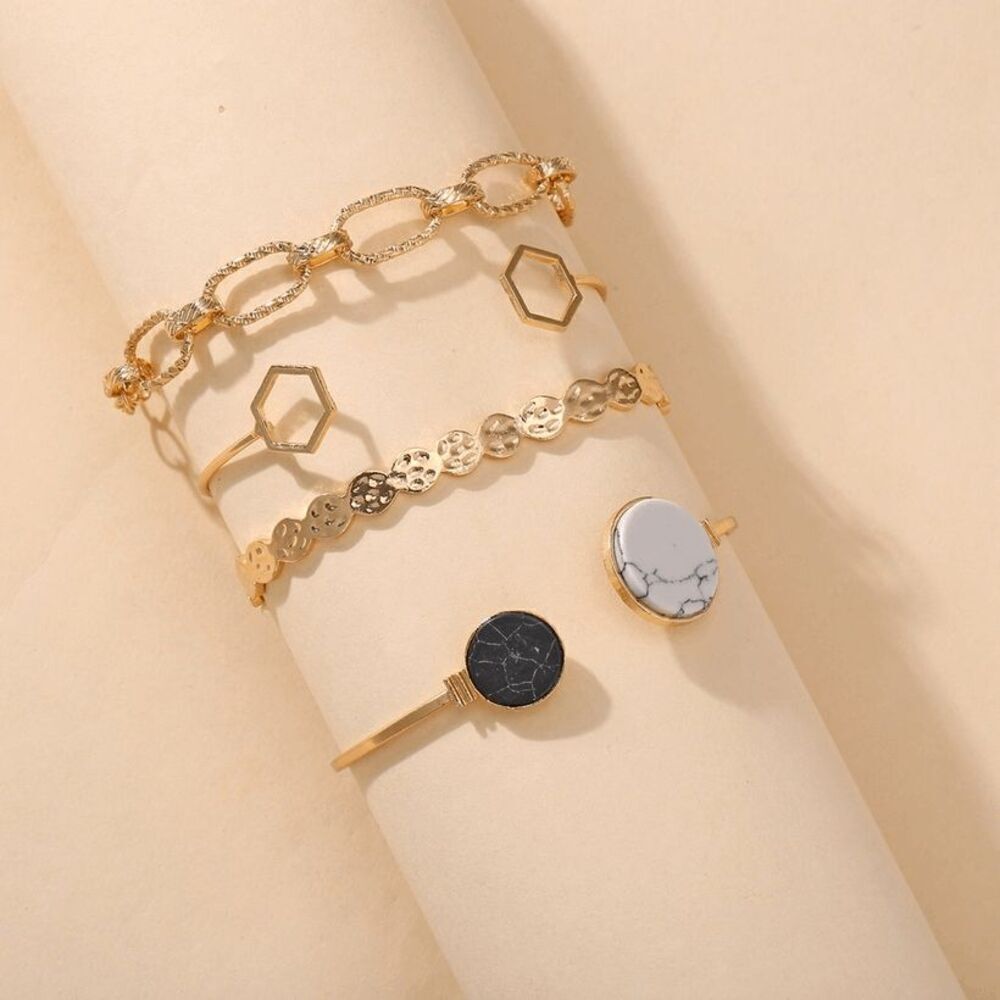Unique Bangle Bracelet Set - Picture 2 of 5